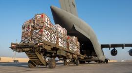 جانب من المساعدات