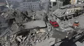 آثار قصف الاحتلال الإسرائيلي على لبنان - صورة أرشيفية