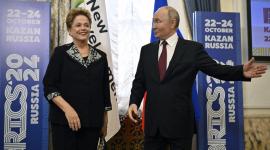 فلاديمير بوتين وديلما روسيف خلال القمة