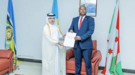 جانب من تسليم أوراق الاعتماد