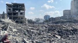 آثار قصف الاحتلال الإسرائيلي علي غزة - صورة أرشيفية