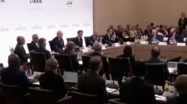 الجلسة الافتتاحية لمؤتمر باريس حول لبنان