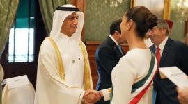 خلال مشاركة سعادة الشيخ فهد بن فيصل آل ثاني وزير الدولة في حفل التنصيب