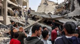 آثار القصف الإسرائيلي علي قطاع غزة - صورة أرشيفية