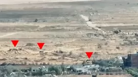 لقطة من فيديو الكمين الذي بثته القسام