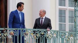 سمو الأمير والمستشار الألماني