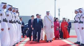 جانب من مراسم المغادرة