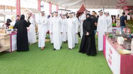 خلال افتتاح فعاليات النسخة الأولى من مهرجان أم صلال الشتوي