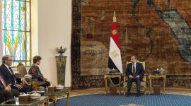 لقاء الرئيس المصري عبد الفتاح السيسي مع رئيسة صندوق النقد الدولي