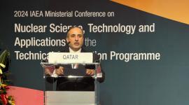 جانب من المشاركة القطرية في المؤتمر