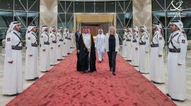 جانب من استقبال رئيسة هيئة رئاسة البوسنة والهرسك