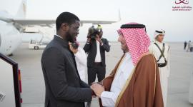 جانب من مراسم الاستقبال