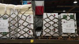 جانب من تقديم المساعدات