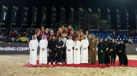 جانب من تتويج الفائزين