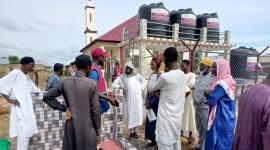 جانب من تدشين البئر ومركز تحفيظ القرآن