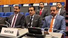 الوفد القطري المشارك في الاجتماع