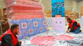 جانب من المساعدات