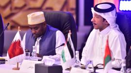 جانب من المشاركة القطرية في الاجتماع