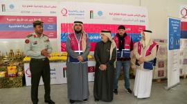 جانب من تقديم المساعدات