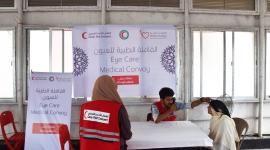 جانب من القافلة الطبية