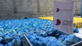 جانب من تقديم المساعدات