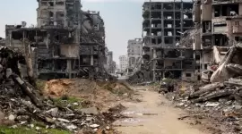 آثار العدوان الإسرائيلي على قطاع غزة - صورة أرشيفية