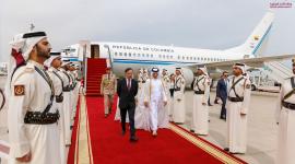 جانب من مراسم الاستقبال