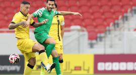 لقطة من مباراة اليوم