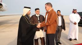 جانب من مراسم المغادرة