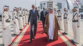 جانب من مراسم المغادرة