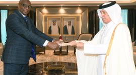 جانب من تسلم أوراق الاعتماد