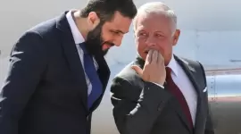 جانب من استقبال الرئيس السوري في الأردن