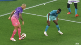 لقطة من المباراة