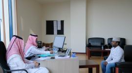 جانب من تسجيل المتسابقين