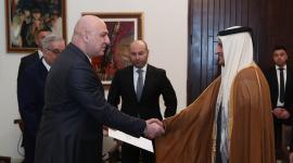 جانب من تسليم أوراق الاعتماد