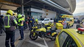 الإسعاف الإسرائيلي في محيط عملية الطعن بحيفا