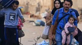 جانب من عملية نزوح الفلسطنيين