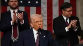 ترامب أثناء خطابه أمام الكونجرس الأمريكي