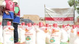 جانب من المساعدات