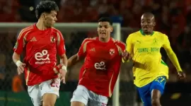 جانب من مباراة الأهلي وصن داونز