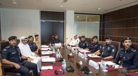 جانب من الاجتماع عبر الاتصال المرئي