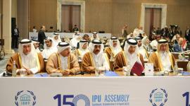 جانب من المشاركة القطرية في الاجتماع