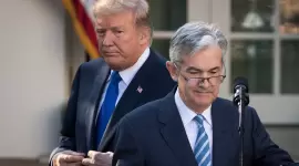 ترامب مع رئيس الاحتياطي الفيدرالي