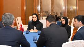 جانب من المشاركة القطرية في المؤتمر