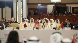 جانب من المشاركة القطرية في الاجتماع