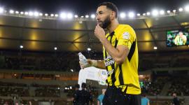 كريم بنزيما لاعب الاتحاد السعودي