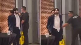 منفذ الهجوم بعد إلقاء القبض عليه