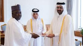 جانب من تسلم أوراق اعتماد السفراء الجدد