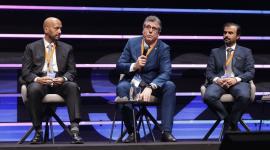 سعادة الدكتور تركي بن عبدالله زيد آل محمود خلال مشاركته في قمة مولدوفا الرقمية