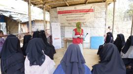 جانب من مشروع الهلال الأحمر القطري  في بنغلاديش